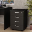 Ver imagem 2 de Gaveteiro Volante Para Escritório Com 4 Gavetas