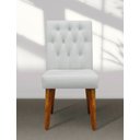 Ver imagem 1 de Kit 4 Cadeiras de Jantar Gabi Suede Branco Suede Branco