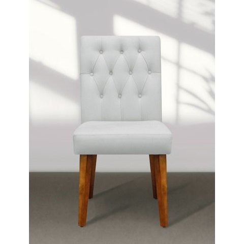 Kit 4 Cadeiras de Jantar Gabi Suede Branco Suede Branco