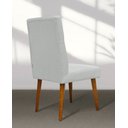 Ver imagem 3 de Kit 4 Cadeiras de Jantar Gabi Suede Branco Suede Branco