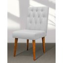 Ver imagem 2 de Kit 4 Cadeiras de Jantar Gabi Suede Branco Suede Branco