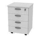 Ver imagem 3 de Gaveteiro Volante Para Escritório Com 4 Gavetas