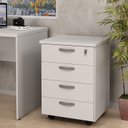 Ver imagem 2 de Gaveteiro Volante Para Escritório Com 4 Gavetas