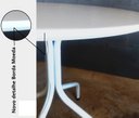 Ver imagem 2 de Jogo Mesa Redonda para Restaurante Comércio com 4 Cadeiras Iso Preta Base Branca Ecomhome
