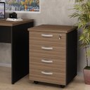 Ver imagem 2 de Gaveteiro Volante Para Escritório com 4 Gavetas