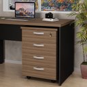 Ver imagem 1 de Gaveteiro Volante Para Escritório com 4 Gavetas