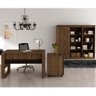 Conjunto Escritorio Completo 05 Peças Cj25 Nogal Nogal - 18