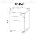 Ver imagem 7 de Conjunto Escritorio Completo 05 Peças Cj25 Nogal Nogal