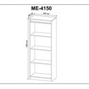 Ver imagem 2 de Conjunto Escritorio Completo 05 Peças Cj25 Nogal Nogal