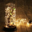 Ver imagem 2 de Kit Fio Micro Led Pilha 50 Lâmpadas Branco Quente Fixa 5 Metros 2 Unidades - Wincy