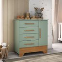 Ver imagem 1 de Cômoda Infantil 1 Porta e 4 Gavetas Tic Tac