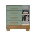 Ver imagem 3 de Cômoda Infantil 1 Porta e 4 Gavetas Tic Tac