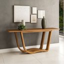 Ver imagem 1 de Aparador Wave em Madeira de Eucalipto Nobre e Tampo Mdf Lâmina Cinamomo 180cm Champagne