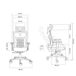 Cadeira de Escritorio Presidente NR17 Vertta Special Full Mesh - 5