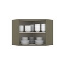 Ver imagem 5 de Armário Aéreo Canto Oblíquo 2 Portas 100% MDF Aurora