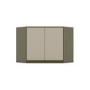 Ver imagem 3 de Armário Aéreo Canto Oblíquo 2 Portas 100% MDF Aurora