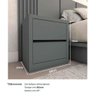 Cama Queen e Cabeceira C/ 2 Mesas e 2 Gavetas Mdf sob Medida Cor:cinza Sagrado - 11