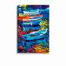 Tela Decorativa Estilo Pintura Barcos - 2