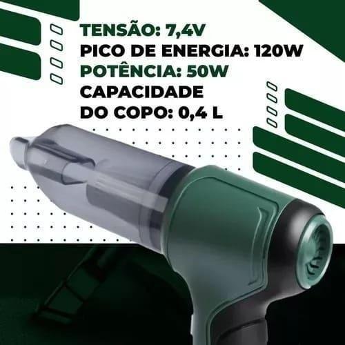 Mini Aspirador Portátil 3 em 1 Linha Premium - 6