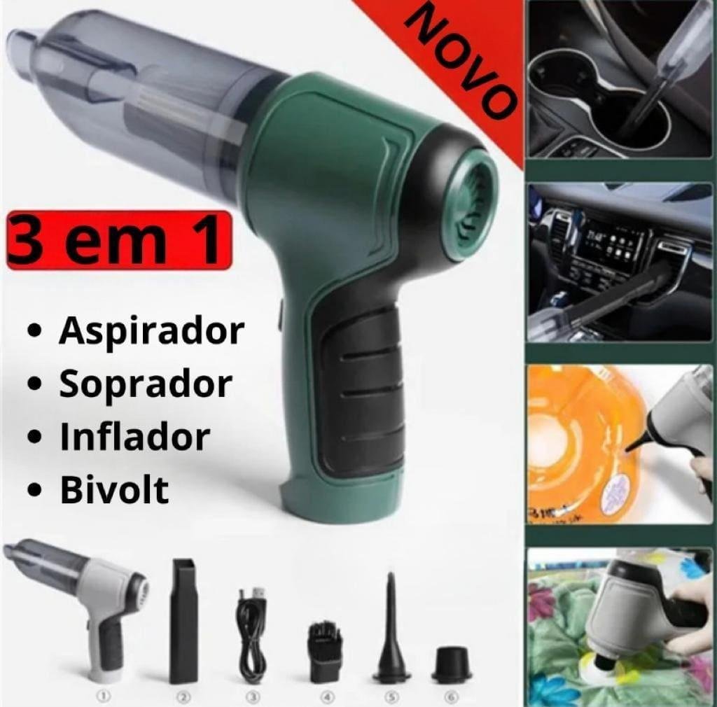Mini Aspirador Portátil 3 em 1 Linha Premium - 11
