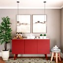 Ver imagem 1 de Saldão - Adesivo para Móveis Laca Fosco Vermelho Granada 0,61 x 2,00m