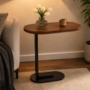 Ver imagem 3 de Mesa Lateral MDF Estilo Industrial Ara Sofá Cama Quarto Sala