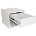 Ver imagem 5 de Mesa de Cabeceira Suspensa em Mdf 01 Gaveta Branco Moveara