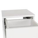 Ver imagem 3 de Mesa de Cabeceira Suspensa em Mdf 01 Gaveta Branco Moveara