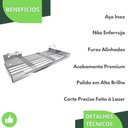 Ver imagem 4 de Porta Shampoo Com Ventosa Suporte Banheiro Inox ELG