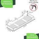 Ver imagem 6 de Porta Shampoo Com Ventosa Suporte Banheiro Inox ELG