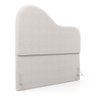 Cabeceira Orgânica Cama Box Casal Padrão Sea 140cm com Frame Bouclé Off White - Desk Design - 1