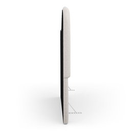 Cabeceira Orgânica Cama Box Casal Padrão Sea 140cm com Frame Bouclé Off White - Desk Design - 6
