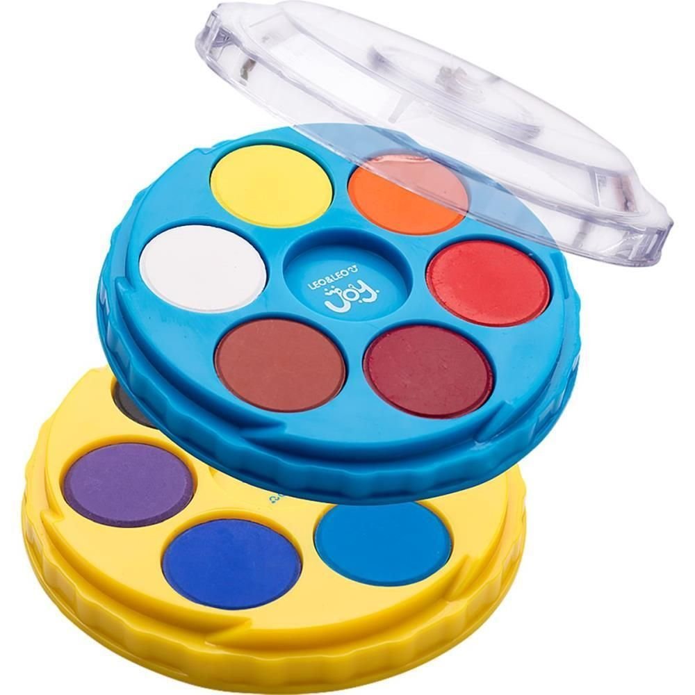 Aquarela Escolar Color Joy Est.empilhavel 12cor | MadeiraMadeira