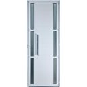 Ver imagem 2 de Porta Alumínio Lambril Visor Duplo 2,10x0,80 Esquerda Branco