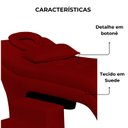 Ver imagem 2 de Maca Estofada Estética Botonê 80 Cm Sobrancelha Cilios Cor:vermelho