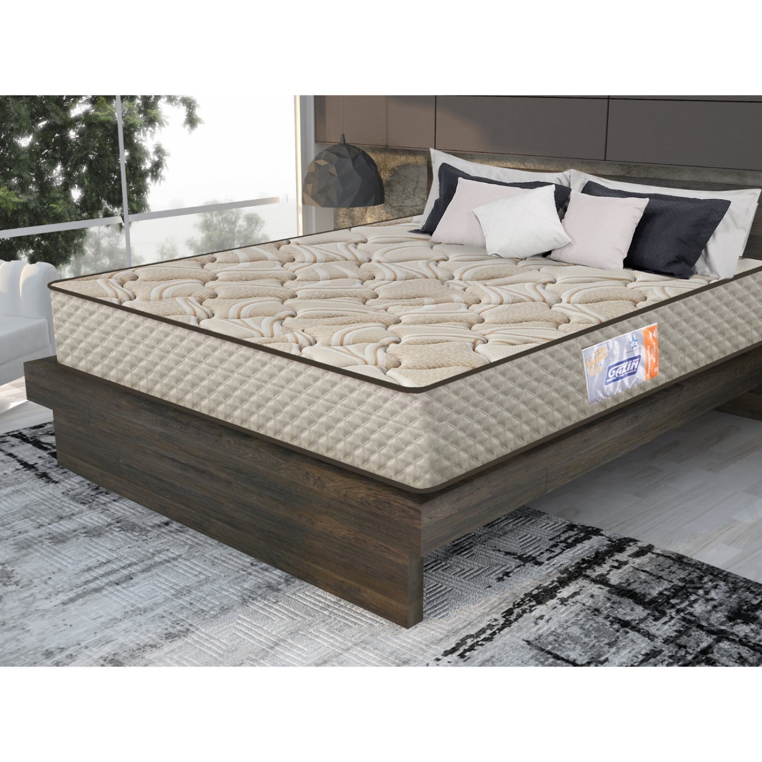 Colchão Casal Gazin 31x188x138cm Espuma Supreme Malha D33