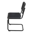 Ver imagem 2 de Cadeira Escritório Interlocutor Fixa Palinha sem Braço e Base Cromada Cesca