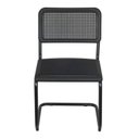 Ver imagem 4 de Cadeira Escritório Interlocutor Fixa Palinha sem Braço e Base Cromada Cesca