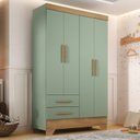 Ver imagem 1 de Guarda Roupa Infantil 4 Portas e 2 Gavetas Tic Tac