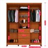 Guarda Roupa Capelinha 4 Portas e 3 Gavetas Imop - 2