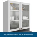 Ver mais imagens de Cozinha Completa Modulada Americana 10 Peças com Paneleiro Torre Quente, Nichos e Balcão com Tampo U