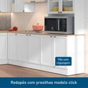 Ver mais imagens de Cozinha Completa Americana 10 Peças com Paneleiro Torre Quente, Nichos e Balcão com Tampo Unna Yescasa Branco