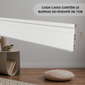 Kit Rodapé de Pvc 10 Barras Frisadas de 7cmx15mm x2,40m com 24 Metros Lineares Permatti - 2