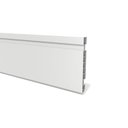 Ver imagem 1 de Kit Rodapé de PVC 10 Barras Frisadas de 15CMX15MMX2,40m com 24m Lineares Branco Permatti