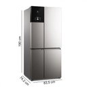 Ver imagem 3 de Geladeira Eletrolux Experience Multidoor 581 Litros Inox Inverter Inox Iq8s 220v