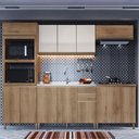 Ver imagem 1 de Cozinha Completa Dinamarca 12 Portas 2 Gavetas com Vidro 6123.164 Castini - Indékes