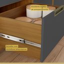 Ver mais imagens de Cozinha 4 Peças Armário Geladeira Ripado Imperatriz  100% Mdf