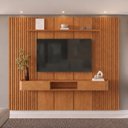 Ver imagem 1 de Conjunto Painel Union + Nicho Union Painel 281 cm Nicho Naturalle 2 Gavetas Mavaular
