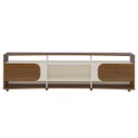 Ver imagem 6 de Conjunto Sala Rack C/ Painel P/ Tv até 86", Buffet Aparador 4 Portas Cedro/off White Elegance - Arte