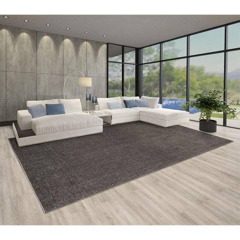 Tapete Elegant Dark Gray 250x300cm Tapetes São Carlos
